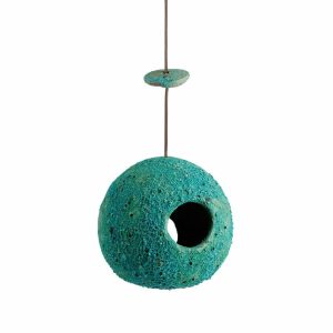 Art | Ceramic Birdhouse In Green