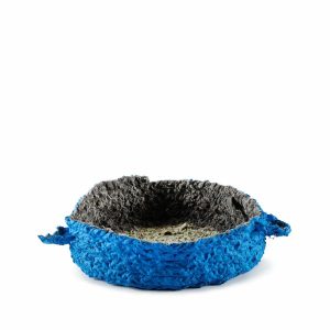 Baskets & Storage | Small Round Nesting Tray In Blue And Grey