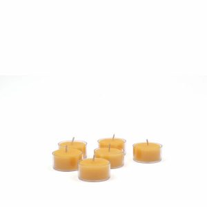 Candles & Lighting | Beeswax Tea Lights (Set Of 6)