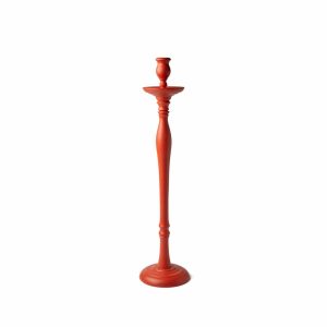 Candles & Lighting | Large Candleholder In Brick Red