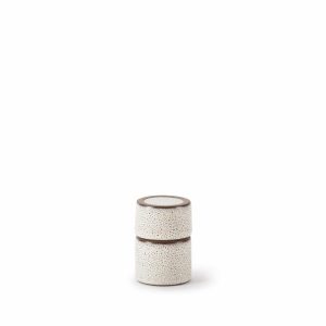 Candles & Lighting | Matchstick Holder In Opaque White And Matte Brown