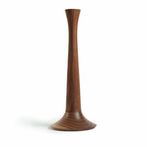 Candles & Lighting | Traditional Candle Stick Holder In Walnut