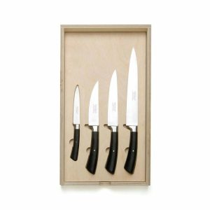 Flatware & Knives | Kitchen Knife Starter Set With Black Handle