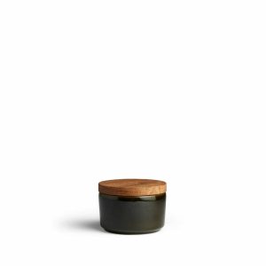 Food Storage | Mini Container With Oak Lid In Antique Green