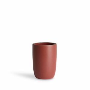 Mugs & Cups | Tall Modern Cup In Red Plum/Chile