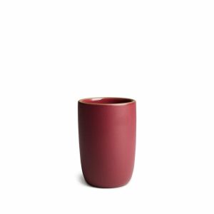 Mugs & Cups | Tall Modern Cup In Red Plum/Currant