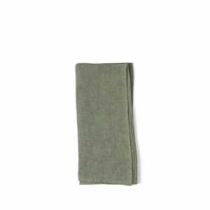 Napkins | Hopsack Napkins In Slate Green (Set Of 2)