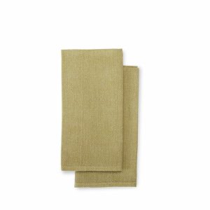 Napkins | Kypert Napkins In Olive Green (Set Of 2)