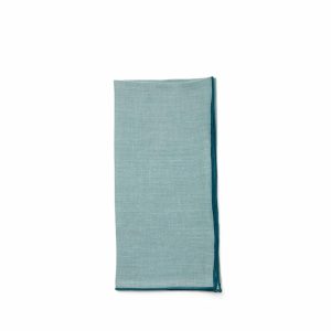 Napkins | Large Napkin In Turquoise (Set Of 2)