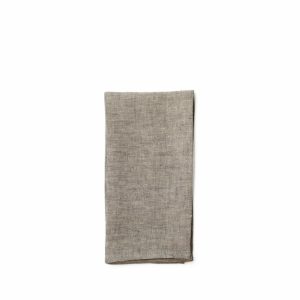 Napkins | Linen Hopsack Napkins In Moro Brown (Set Of 2)