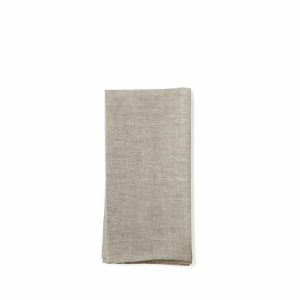 Napkins | Linen Hopsack Napkins In Natural Gray (Set Of 2)