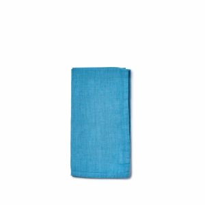 Napkins | Linen Napkin In Cyan