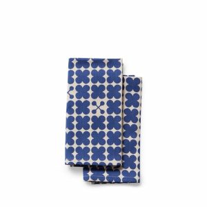 Napkins | Scandi Candy Napkin In Inky Blue (Set Of 2)