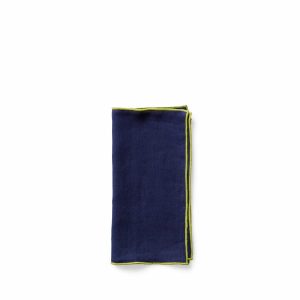 Napkins | Small Napkin In Navy (Set Of 4)