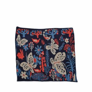 Pillows & Throws | Butterfly Blanket In Navy