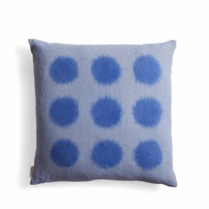 Pillows & Throws | Hand-Painted Linen Pillow In Ultramarine