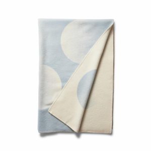 Pillows & Throws | Moon Throw In Crescent Blue