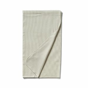 Pillows & Throws | Organic Cotton Waffle Weave Throw In Sage