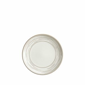 Plates | Echo Etched Salad Plate In Opaque White