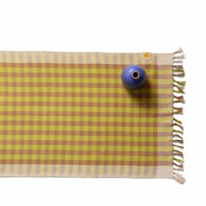 Runners & Tablecloths | Grid Table Runner In Limon