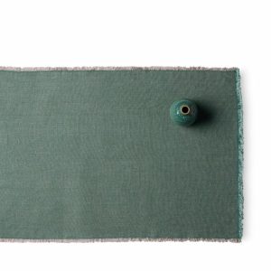 Runners & Tablecloths | Hopsack Runner In Slate Green