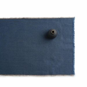 Runners & Tablecloths | Linen Hopsack Runner In Indigo Blue