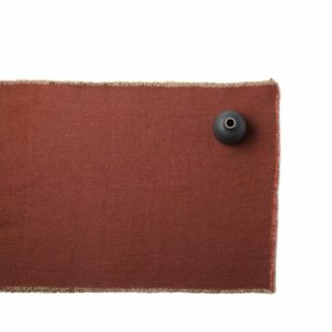 Runners & Tablecloths | Linen Hopsack Runner In Mattone Red