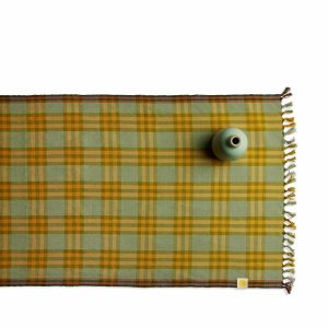 Runners & Tablecloths | Waffle Plaid Table Runner In Verde