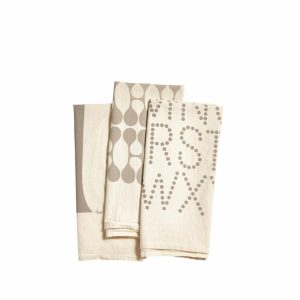 Tea Towels | Flour Sack Tea Towels In Grey (Set Of 3)