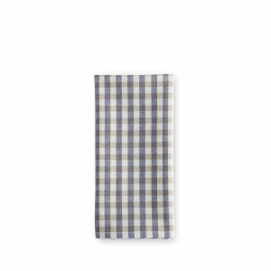 Napkins | Set Of 4 Gingham Napkins In Blue/Sage