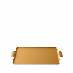 Trays & Platters | Pressed Tray In Gold 11 X 14.5