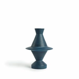 Candles & Lighting | Saturn Candle Stick Holder In Denim