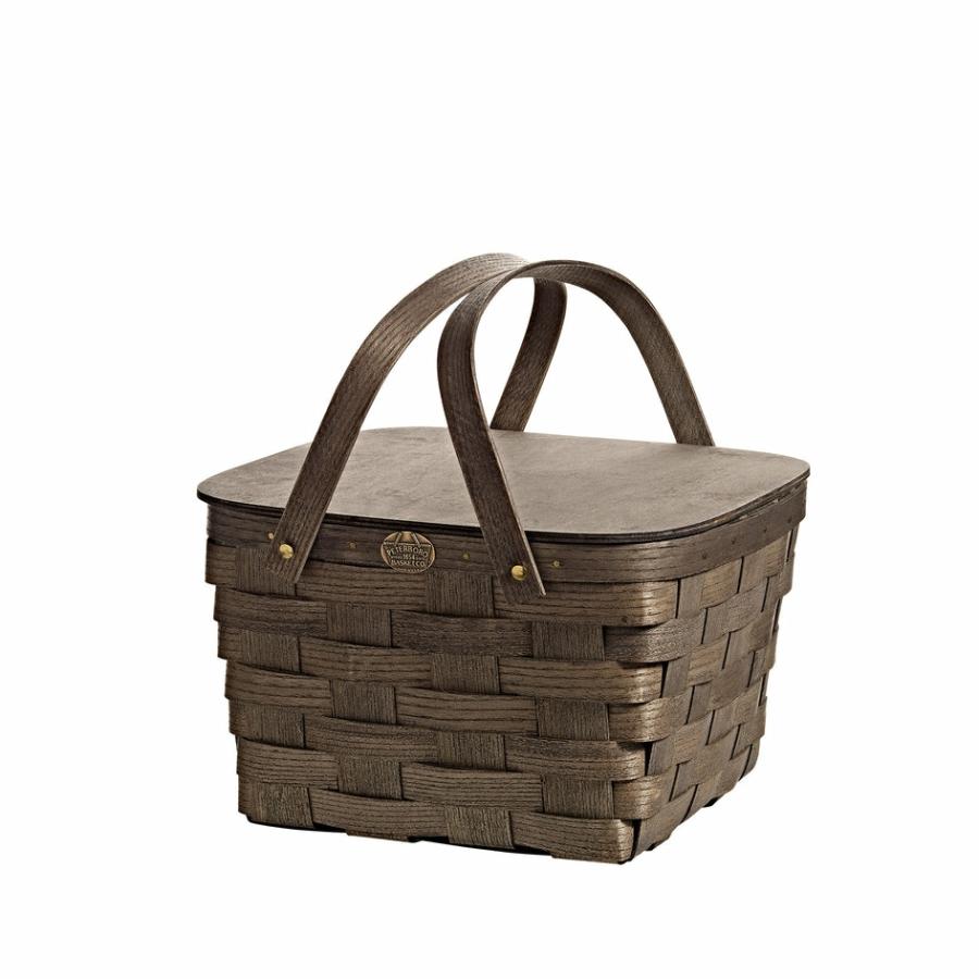 Baskets & Storage | Pie Basket In Driftwood Grey